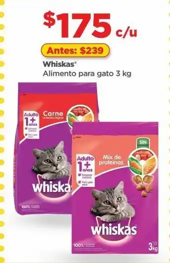 Bodega Aurrerá Alimento para gatos whiskas 3kg oferta
