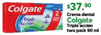 Crema Dental Colgate Triple Acción Two Pack 90ml