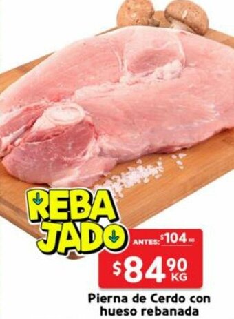 HEB Pierna de Cerdo con Hueso Rebanada oferta