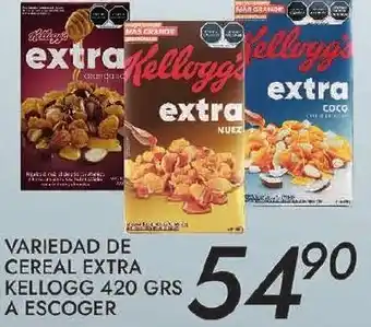 Alsuper Variedad de Cereal Extra Kellogg's 420grs A Escoger oferta