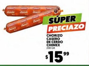 Merco Chorizo Casero De Cerdo Chimex 200gr oferta