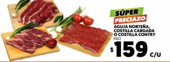 Merco Aguja Norteña, Costilla Cargada o Costilla Contry Kilo oferta