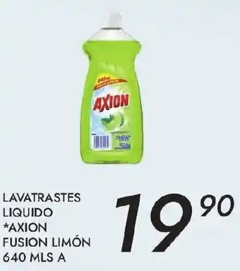 Alsuper Lavatrastes Liquido Axion Fusion Limón 640mls A oferta