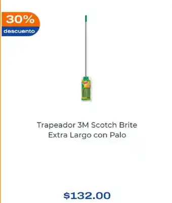 Trapeador 3M Scotch Brite Extra Largo con Palo