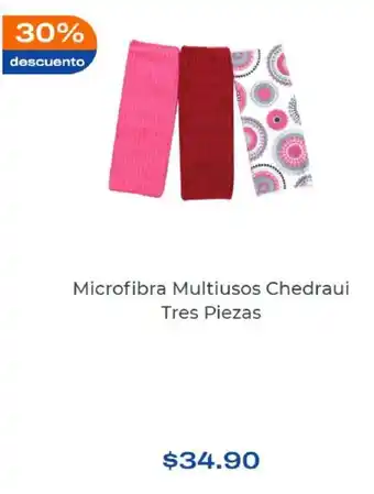 Microfibra Multiusos Chedraui Tres Piezas