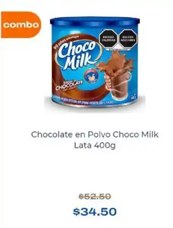 Chedraui Chocolate en Polvo Choco Milk Lata 400g oferta