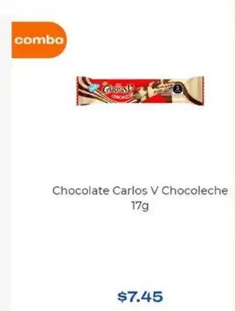Chedraui Chocolate Carlos V Chocoleche 17g oferta