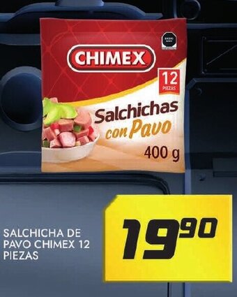 Alsuper Salchicha De Pavo Chimex 12 Piezas oferta