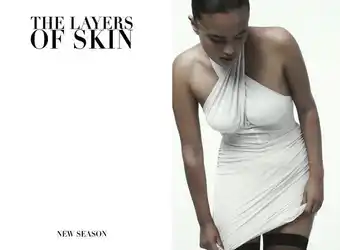 ZARA Vestido drapeado tul oferta