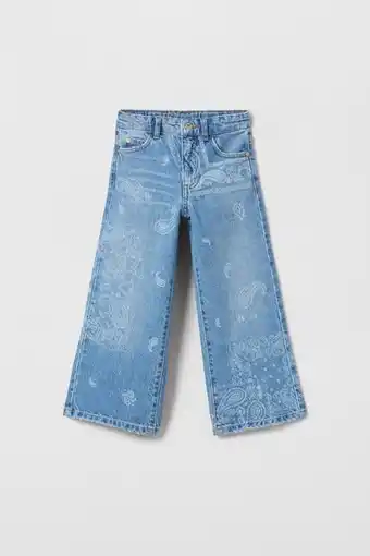 ZARA Jeans estampado bandana láser oferta