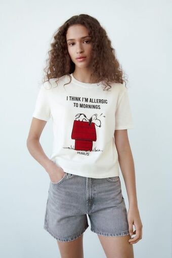 ZARA Camiseta snoopy peanuts™ oferta