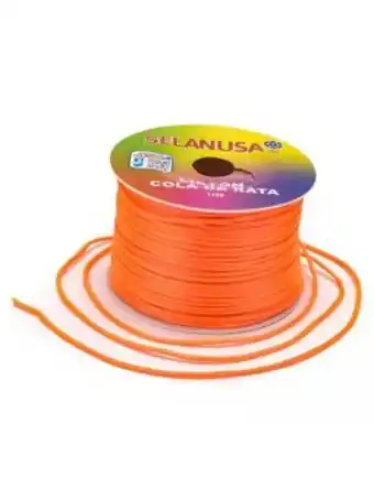 Cola de rata 1mm naranja neon
