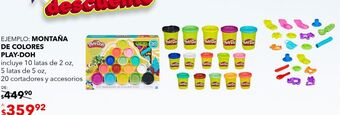 Montaña de colores play-doh