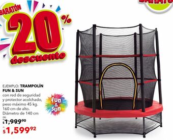 DelSol Trampolín fun and sun oferta