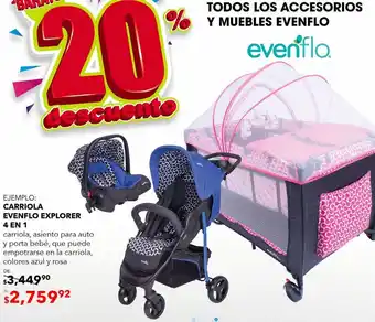 DelSol Carriola evenflo explorer 4 en 1 oferta