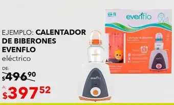 Calentador de biberones eléctrico evenflo