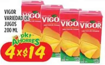 Vigor Variedad de Jugos 4x200ml