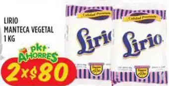 Lirio Manteca Vegetal 2x1kg