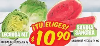 Mi Tienda del Ahorro Lechuga MT, Sadia Sangria oferta