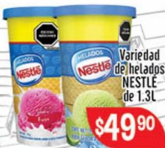 Variedad de Helados Nestlé de 1,3L