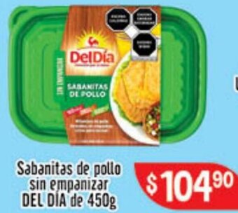 El Florido Sabanitas de Pollo Sin Empanizar Del Dia de 450g oferta