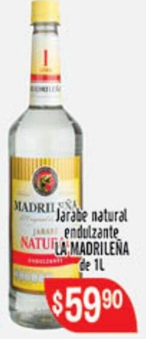 Jarabe Natural Endulzante La Madrileña de 1L