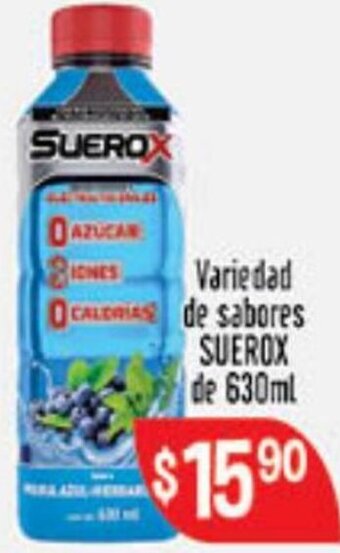 Variedad de Sabores Suerox de 630ml