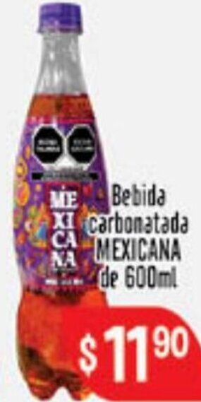 Bebida Carbonatada Mexicana de 600ml