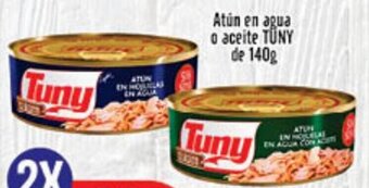 El Florido Atún en Agua o Aceite Tuny de 2x140g oferta