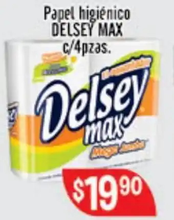 Papel Higiénico Delsey Max c/4pzas