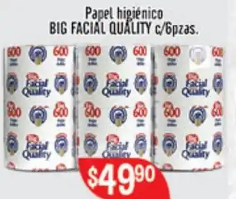 El Florido Papel Higiénico Big Facial Quality c/6pzas oferta