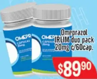 El Florido Omeprazol Irlim Duo Pack 20mg c/60cap oferta