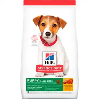 Petco Hill's science diet small bites alimento seco para cachorro raza mediana receta pollo y cebada, 7 kg oferta
