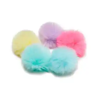 Jibbitz™ bright color puff ball 5 pack