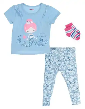 Suburbia Conjunto baby creysi estampado gráfico de algodón para bebé niña oferta