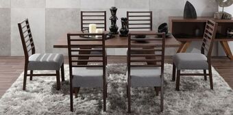 Muebles Dico Comedor niza nogal/gris 6 sillas oferta