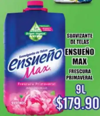 El Florido Suavizante de Telas Ensueño Max 9L oferta