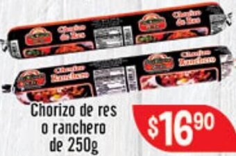 El Florido Chorizo de Res o Ranchero de 250g oferta