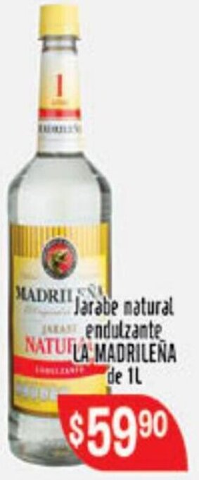 Jarabe Natural Endulzante La Madrileña de 1L