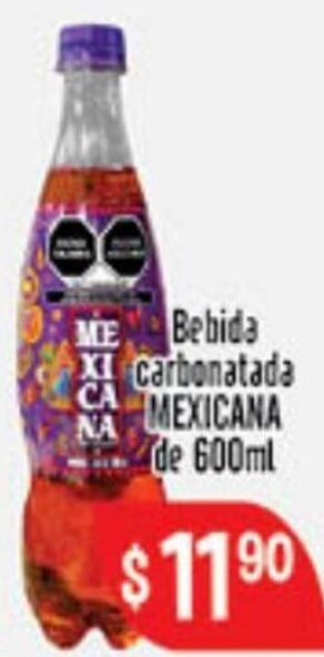 Bebida Carbonatada Mexicana de 600ml