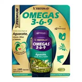 Sam's Club Omegas 3- 6- 9 solanum pharma triton-o3 180 cápsulas oferta