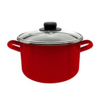El Bodegón Olla de 24 cm vasconia viva colors hecho de vitroacero® color rojo oferta