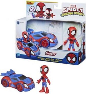 Julio Cepeda Jugueterías Spidey and his amazing friends surtido carro araña y tecno-moto oferta