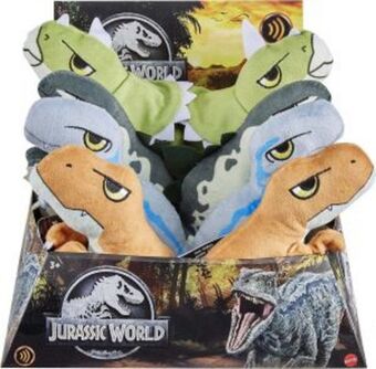 Peluche jurassic world mini con sonidos