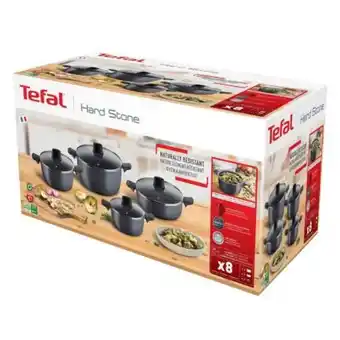 Sam's Club Batería de cocina tefal hard stone gris con 8 pzas oferta