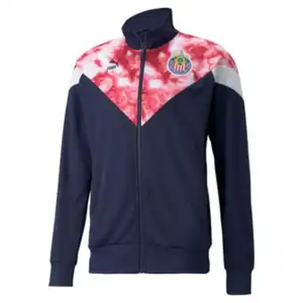 Tienda Chivas Chamarra iconic roja con azul ap22 oferta