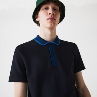 Polo slim fit en petit piqué para hombre