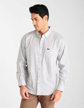 Camisa casual lee manga larga para hombre