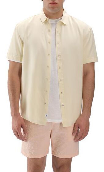 C&A Camisa manga corta viscosa sólida oferta