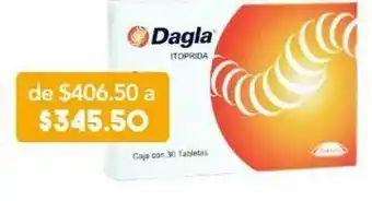 Dagla 30 tableta caja clorhidrato de itoprida 50 mg